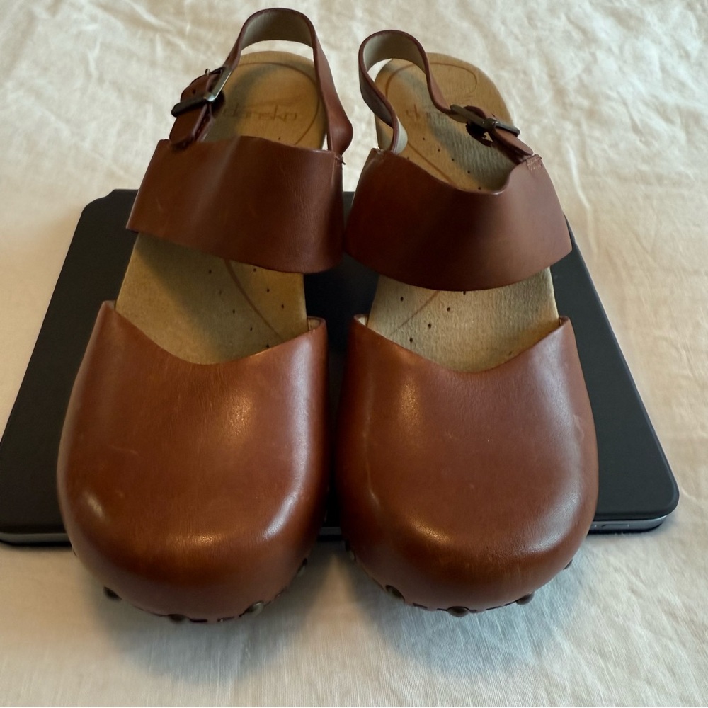 Dansko Brown Thea Leather Clogs